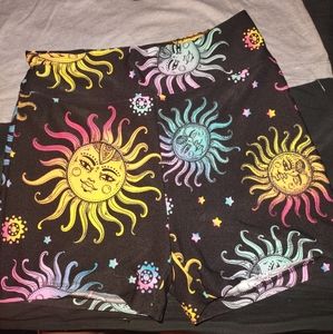 Moon sun shorts